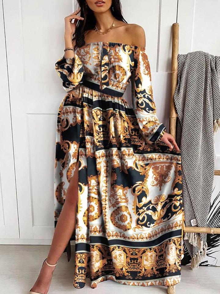 Elegant Tube Top Printed Dress - 🔥50% OFF NOW! 🔥