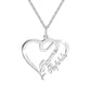 Customized Couple Name Heart Necklace